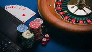 Multi-camera live blackjack table at our studio showing dealer and card shoe